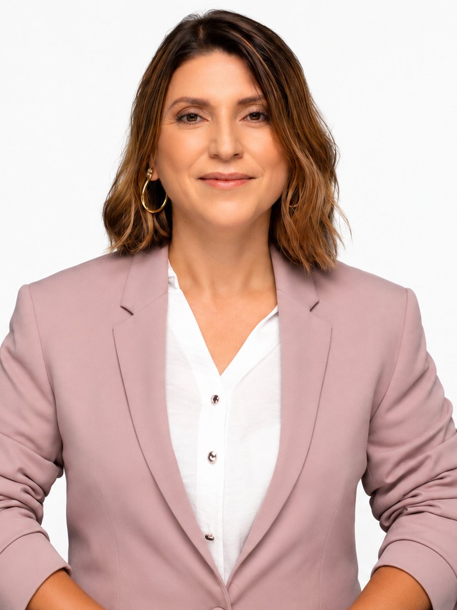 Retrato de Vivi Henríquez, mentora de mamás corporativas.